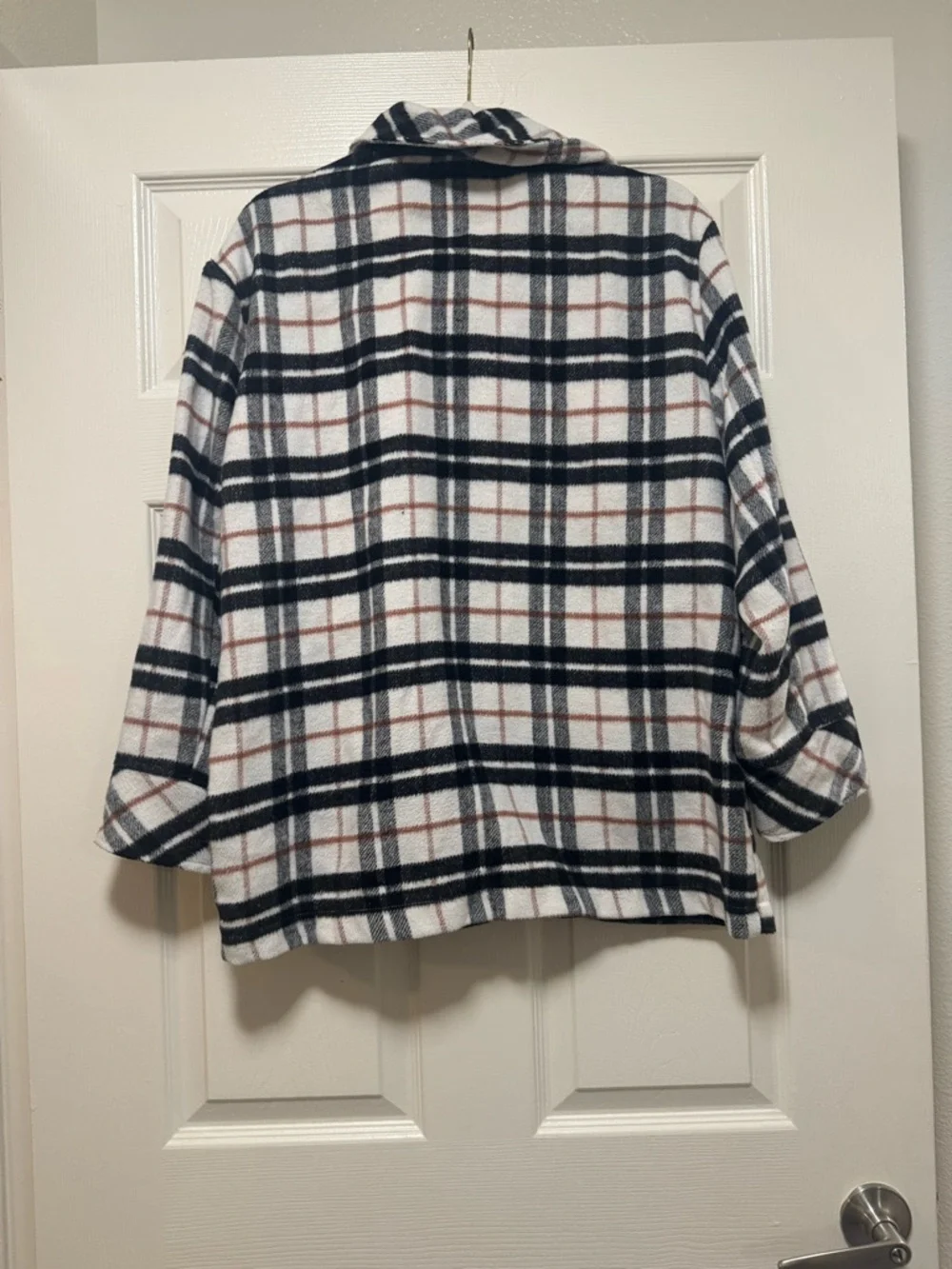 Kensie Flannel Plaid Shacket - Picture 4 of 9